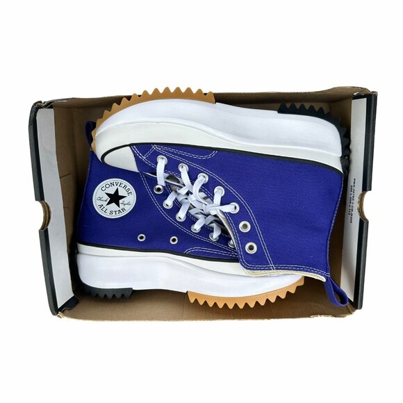 ⭐Converse Run Star Hike Hi Platform Sz 5 Men Shoes Purple White Sneakers A09383C main image 5